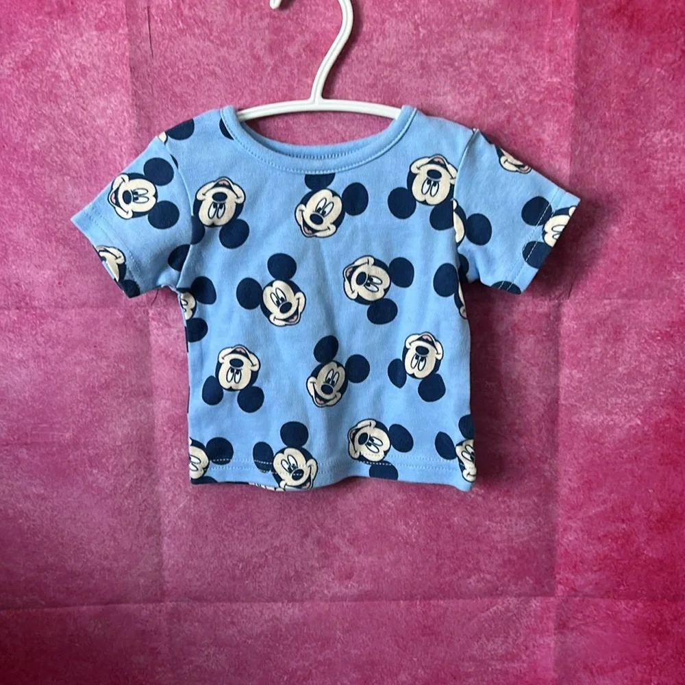 (3 for $15) 0-3 Month Baby Disney Mickey Mouse T Shirt - Picture 1 of 2